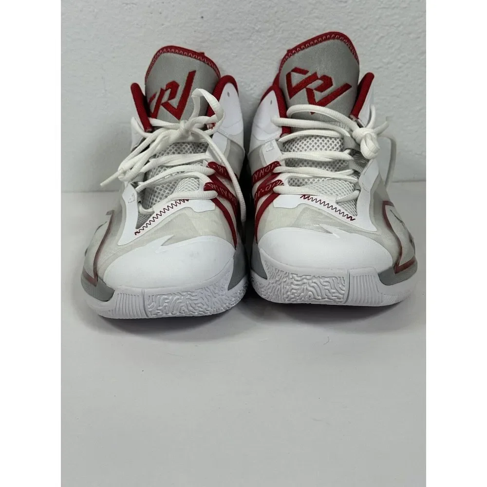 AIR JORDAN MEN SHOES, ONE TAKE 3, COLOR WHITE/GYM RED-LT SMOKE GREY, SIZE 12‎